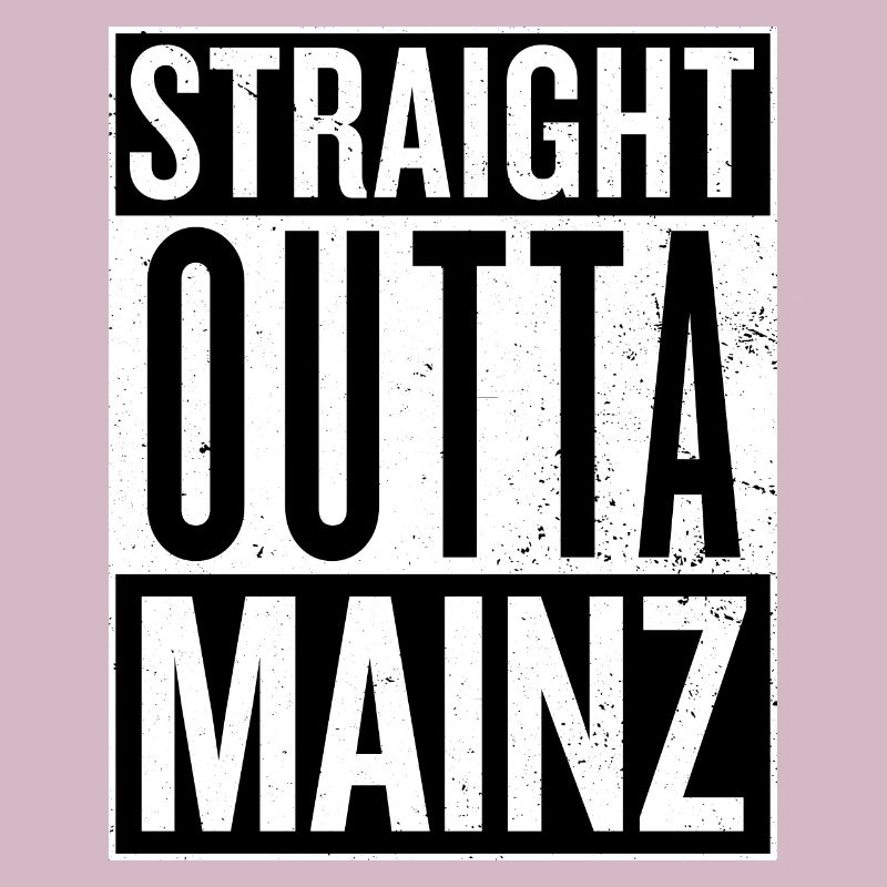 Straight outta Mainz Meenz Rheinland Compton Logo