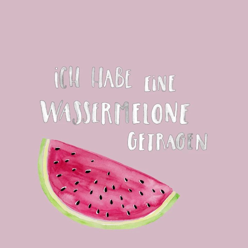 Ich habe eine Wassermelone getragen hell
