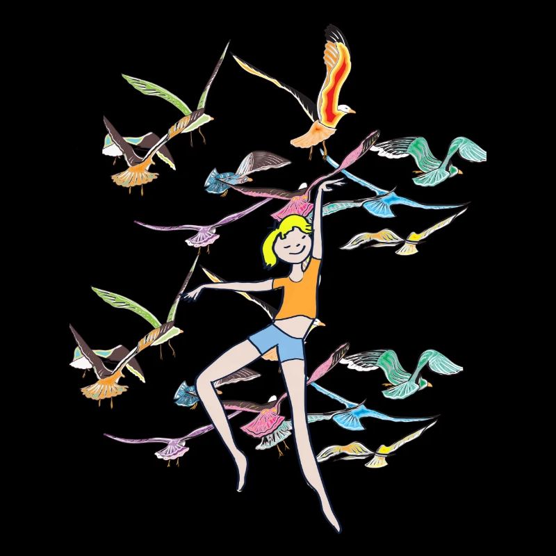 Oiseaux volent