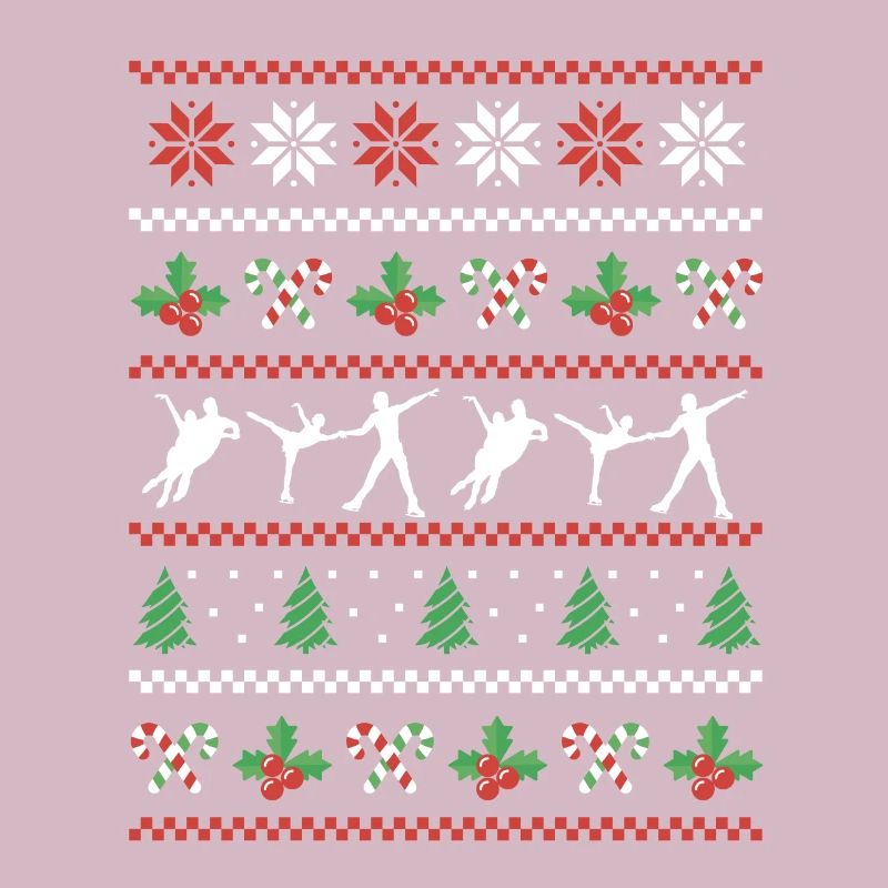 Conception de danse sur glace de Noël laid