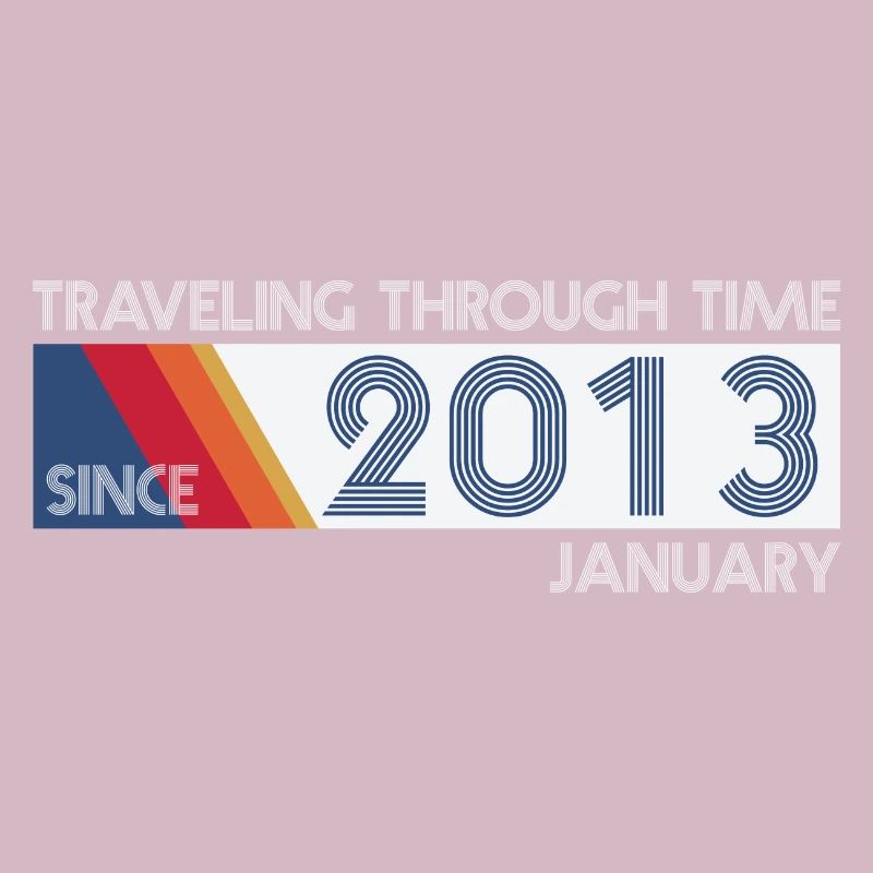 Funny Zeitreise Geburtstags Design January 2013
