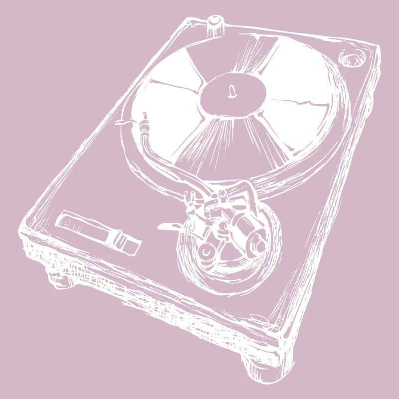 Retro turntable DJ