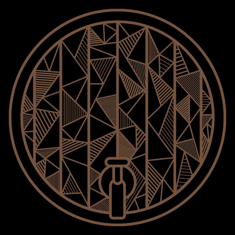 Bierfass geometrisch Geschenk Bier