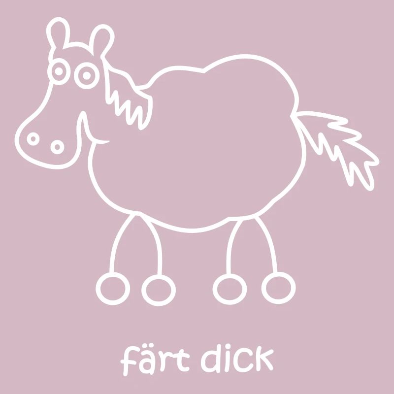 färt dick, färt, fertig, Pferd dick, dickes Pferd