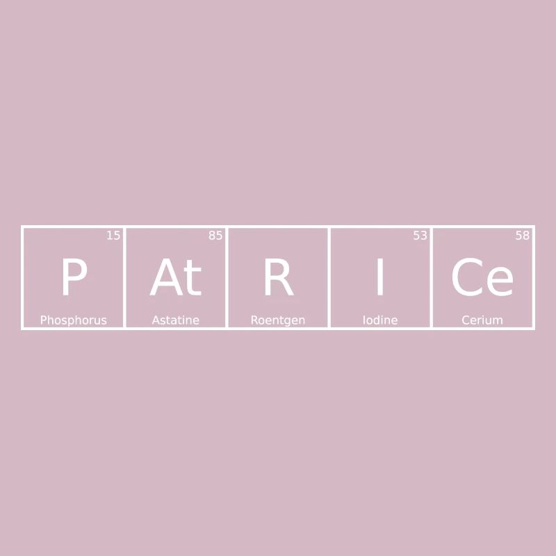Patrice Name First Name Chemistry Periodic Table Element