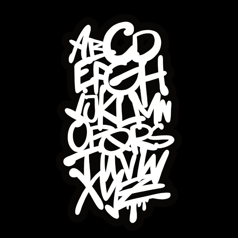 Police de graffiti de lettres