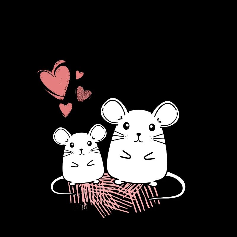 Ratten Liebe zuckersüß * Comic PINK