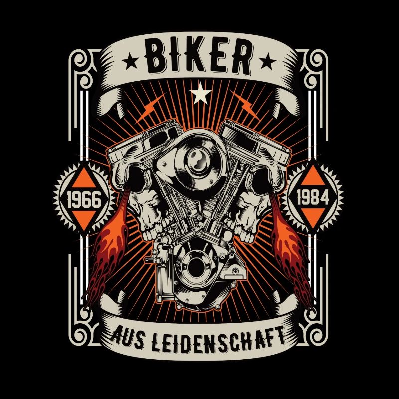 Biker aus Leidenschaft Motorrad Biker Motorräder
