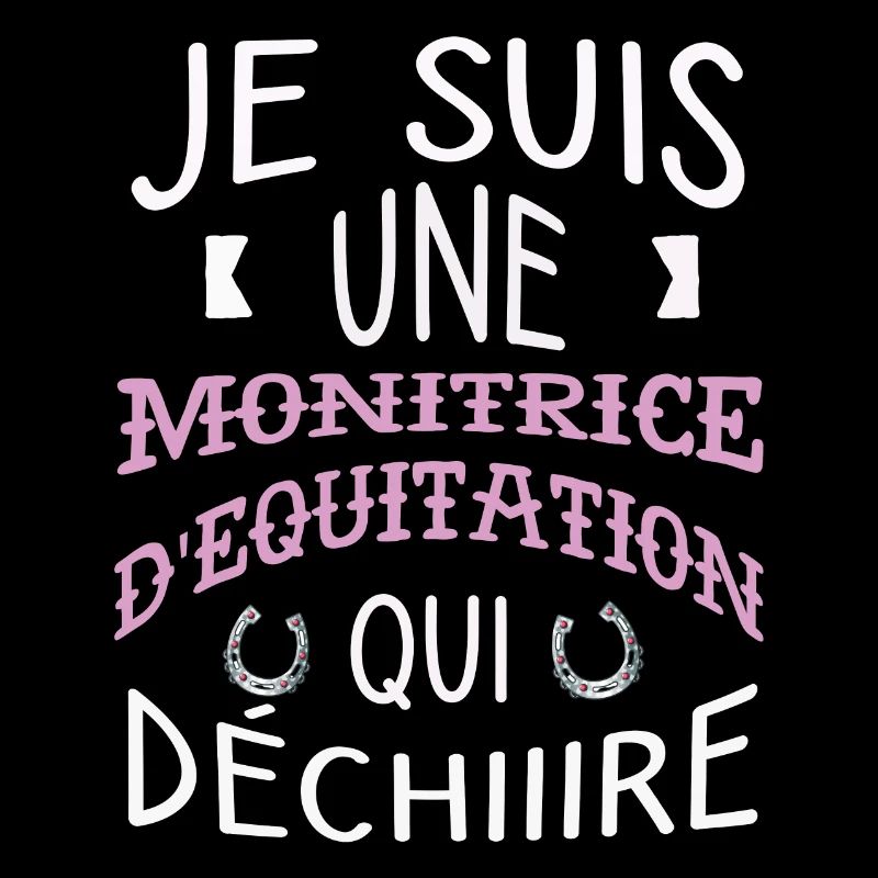 Je suis une monitrice d'équitation qui déchire.