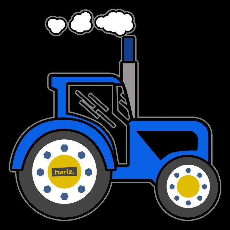 Blauer Traktor HARIZ Auto Kind Jungen