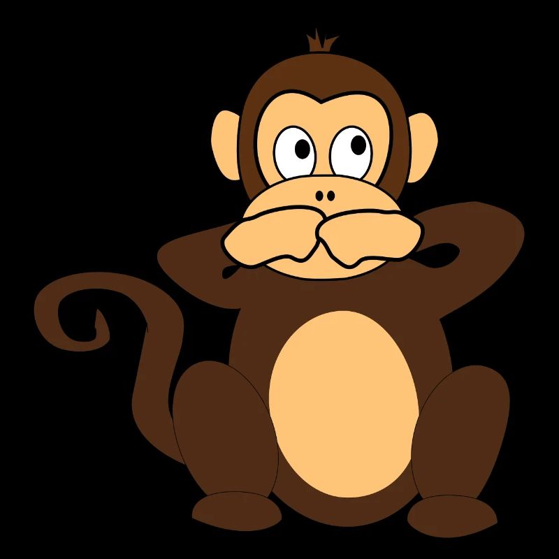 Affee Nichts Sagen Sag niente scimmia