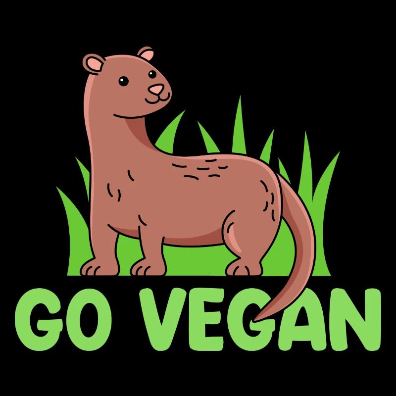 Mink design for proud vegans