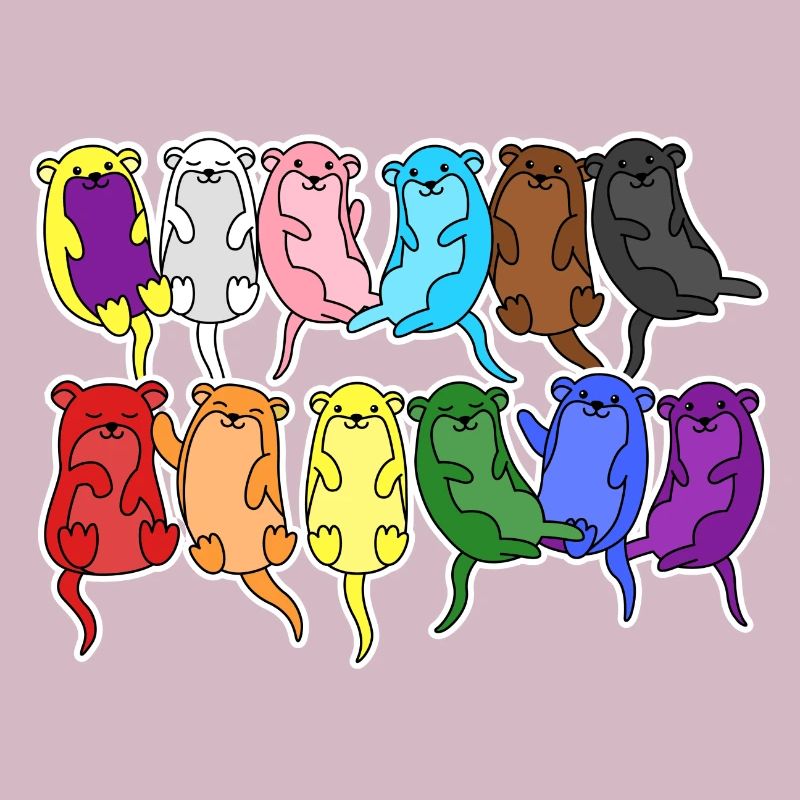 Fierté Progrès Flag Otter Égalité