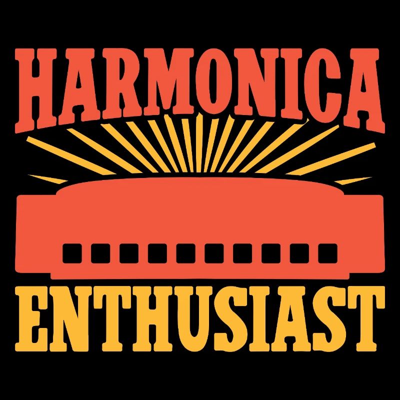 Funny Harmonica Player Enthusiast Harmonica