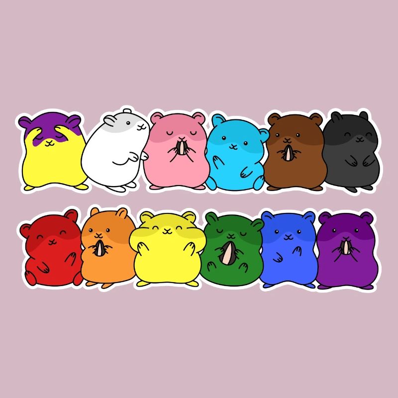 Fierté Progrès Flag Hamster Egalité