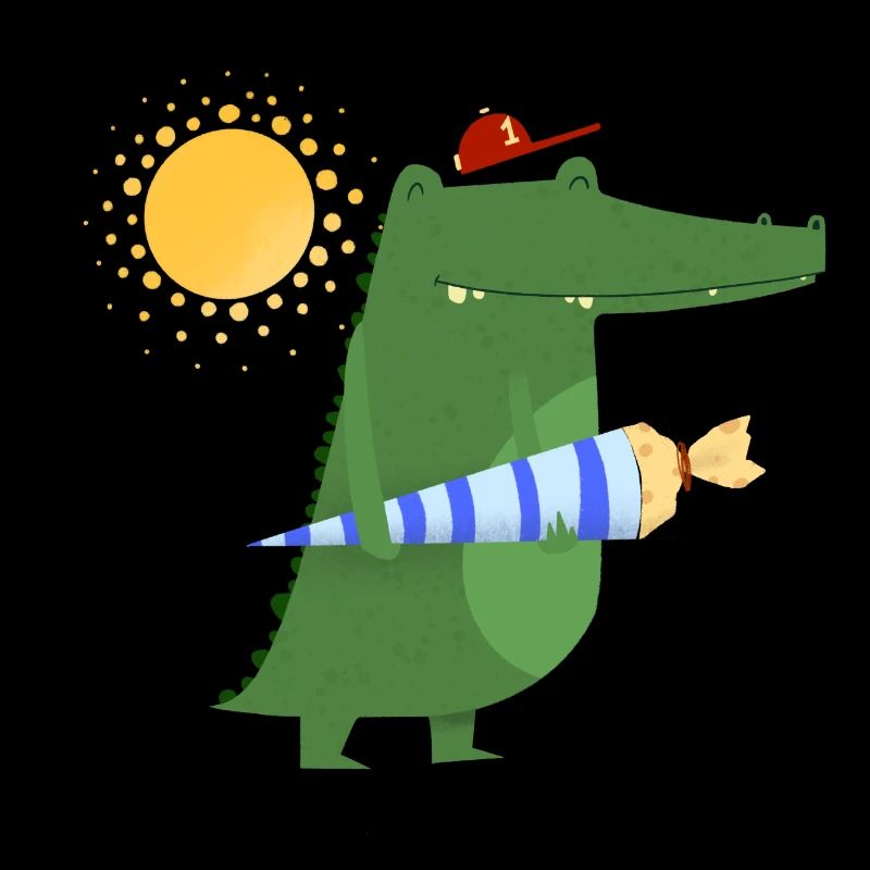 Ecolier Crocodile | Idée de cadeau de début d'école