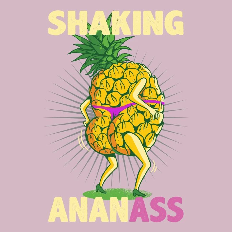 Shaking Ananass Pineapple Dancing Butt Funny