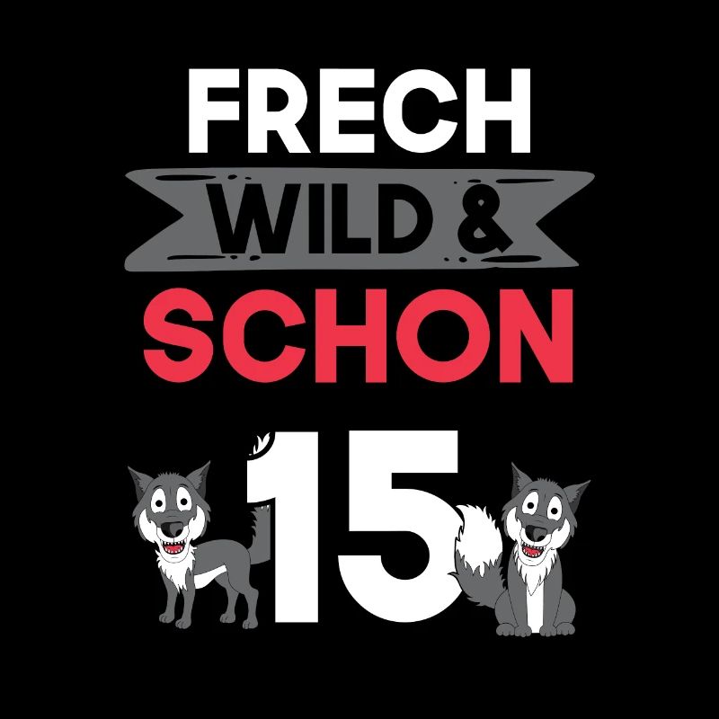 15 Jahre Geburtstag Junge Mädchen Wolf