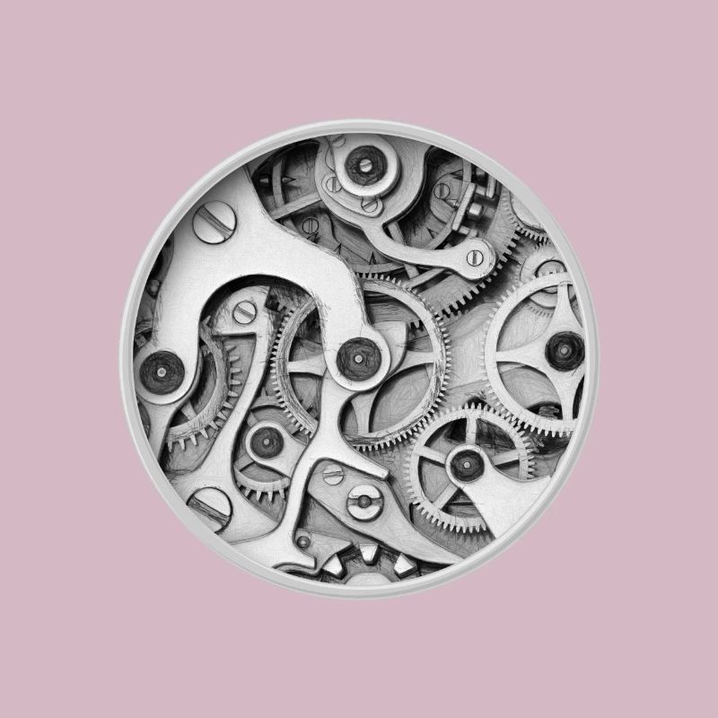 Clock - Clockwork Orange Clockwork Gear Clock