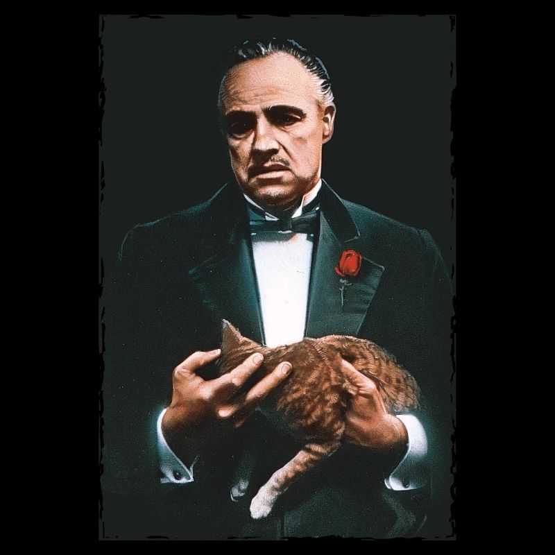 Der Pate The Godfather Don Corleone Mit Katze