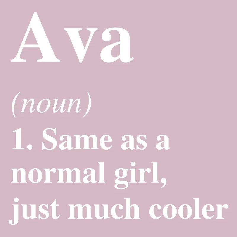 Ava Définition Cool Nom Dire Cadeau