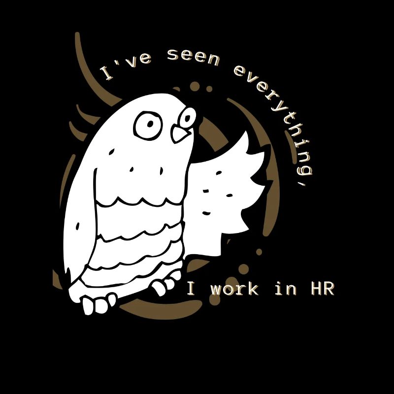 Eule braun - I work in HR