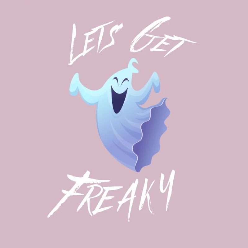 Lets Get Freaky Happy Halloween Dancing Ghost