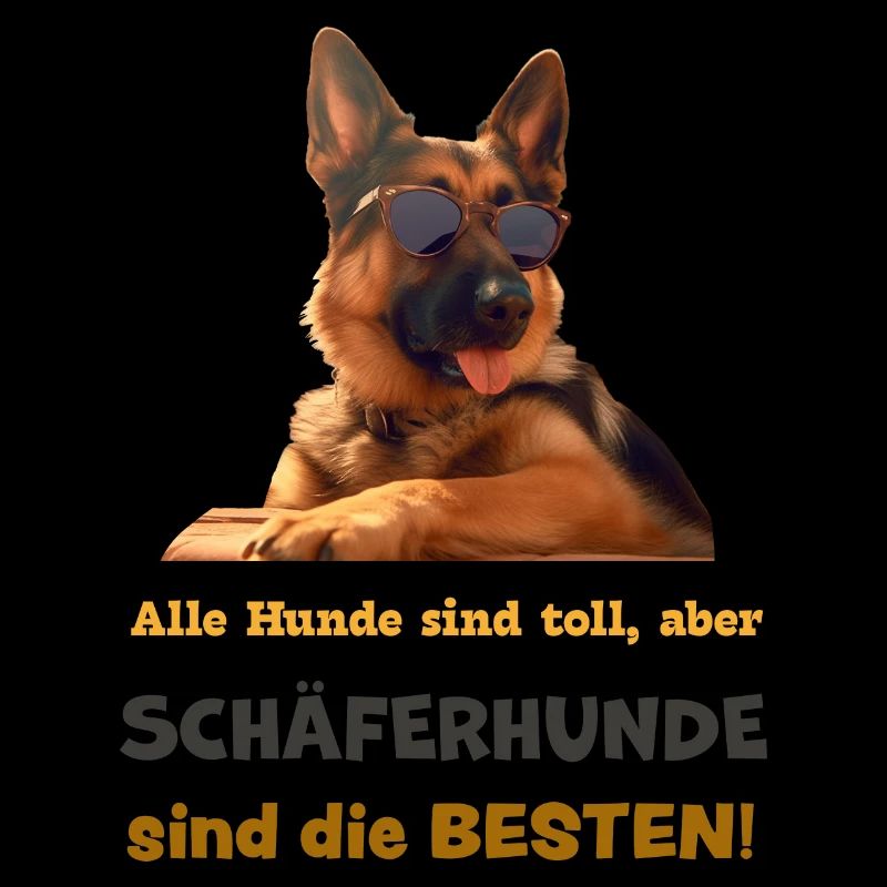 Schäferhunde sind die BESTEN! Mit Sonnenbrille