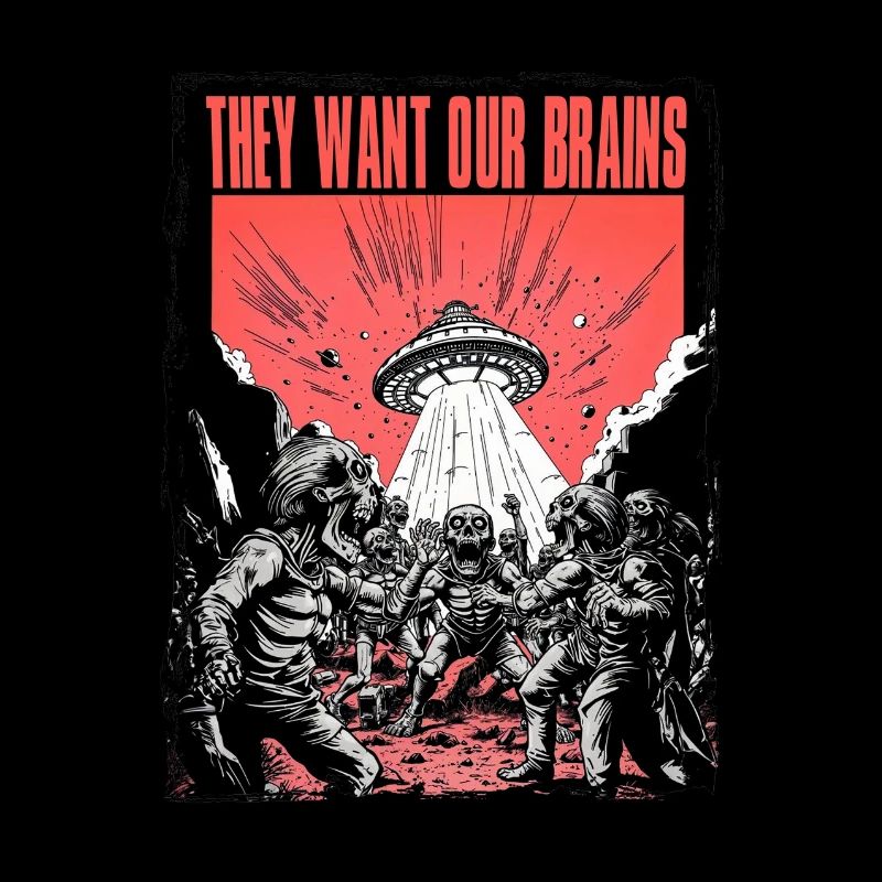 Invasion d’extraterrestres et de zombies - EnrolDesign -
