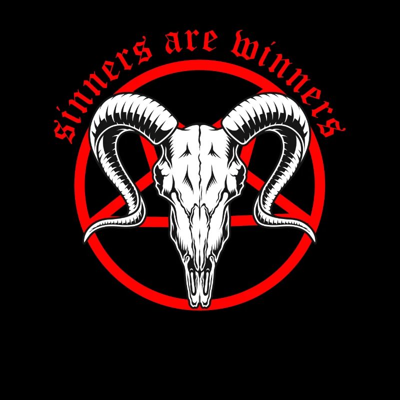 Sinners are Winners Devil Satan Antichrist Goat
