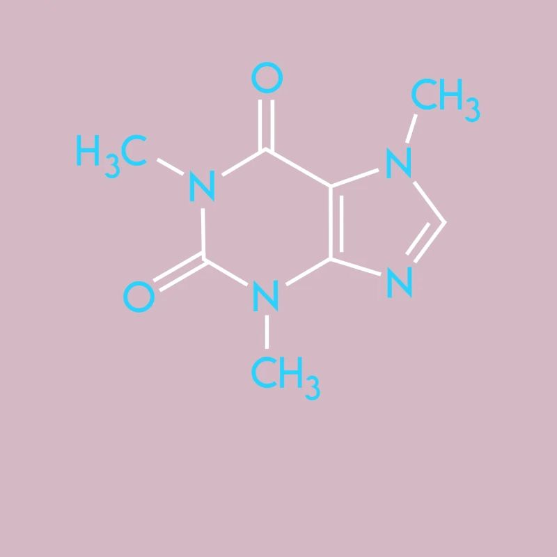 Coffee Formula Chemistry Nerd Structural Formula