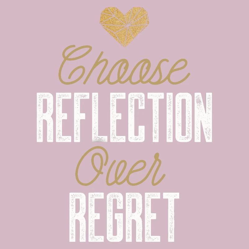 Mindset Reflection Regret Minimalist Geometric Ins