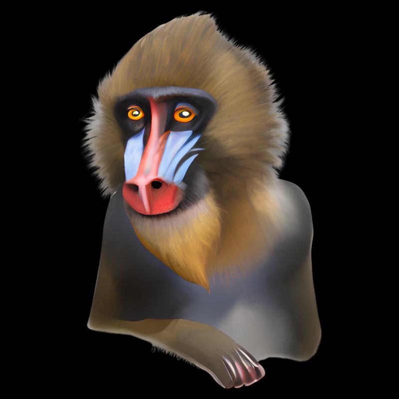 Mandrill Affe