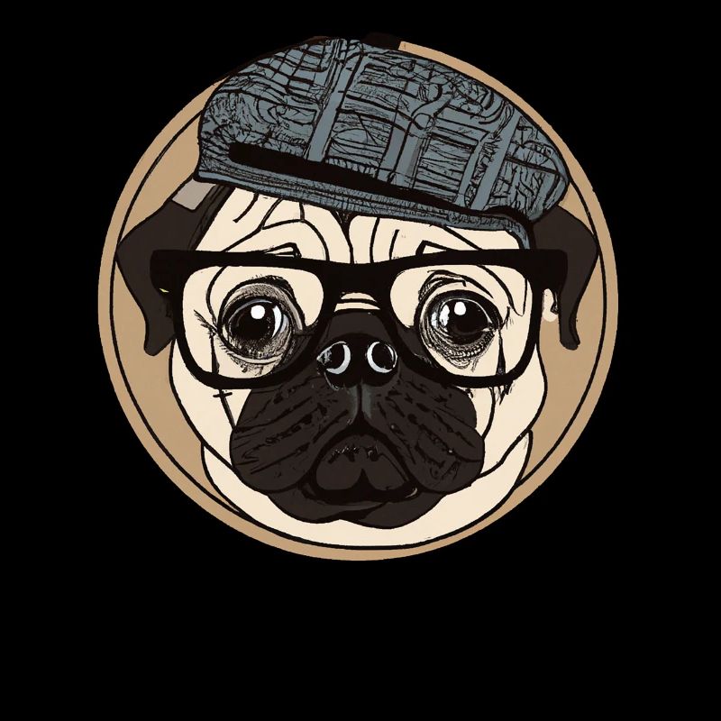 Retro Mops Hundeliebhaber