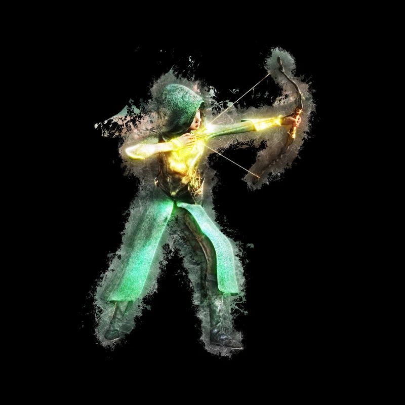 Charge arc bright glowing
