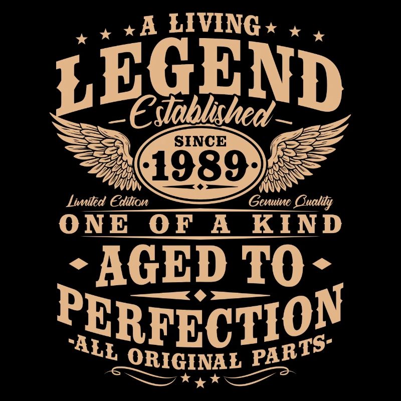 Legend Since 1989 Vintage Birthday Gift