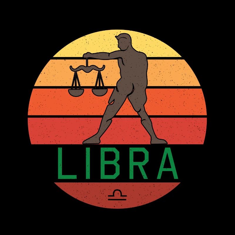 Astrologie Waage Libra Sternzeichen Retro
