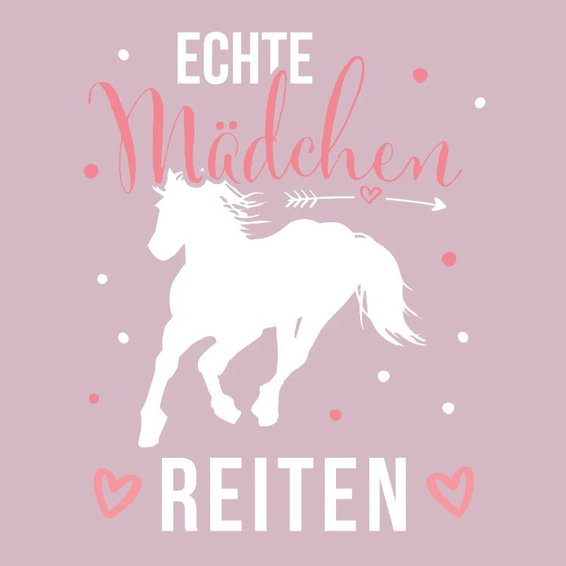 Echte Mädchen Reiten Pferde Mädchen
