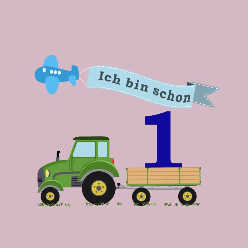 First birthday with tractor