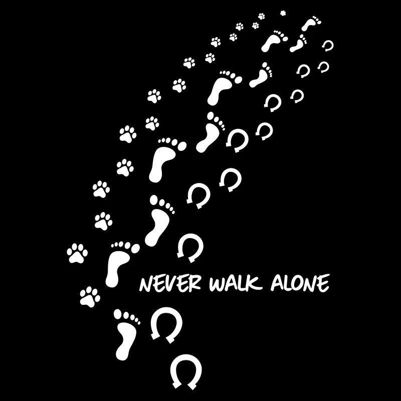 never walk alone hund pferd