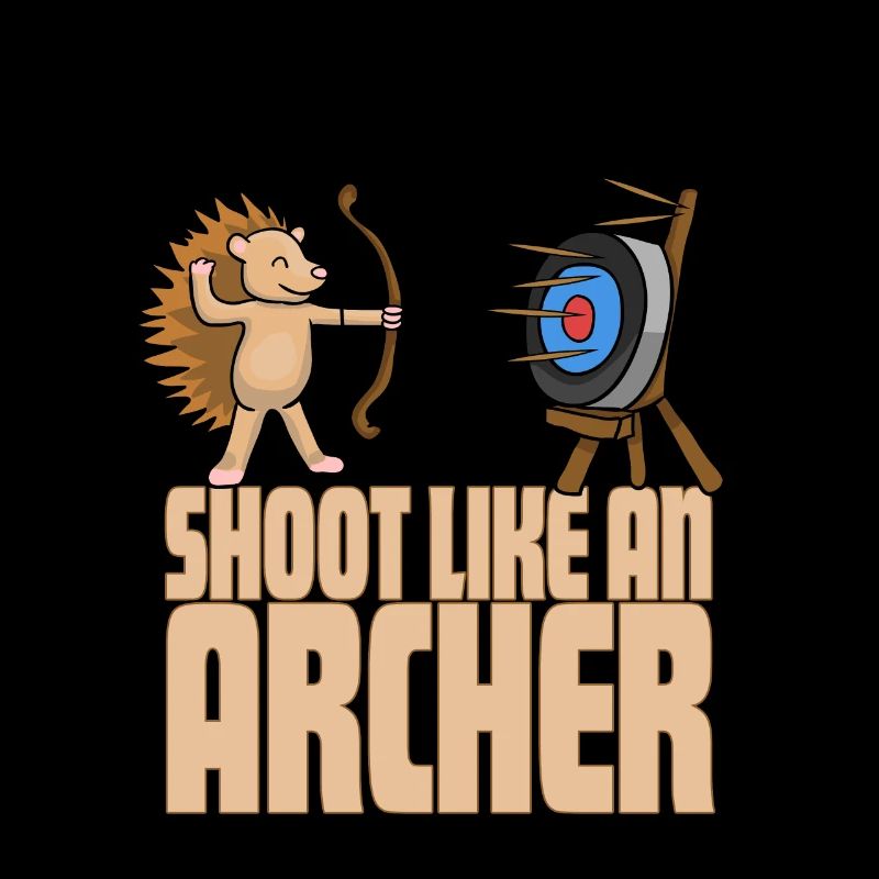 Hedgehog Archery Shoot Like An Archer Bowman