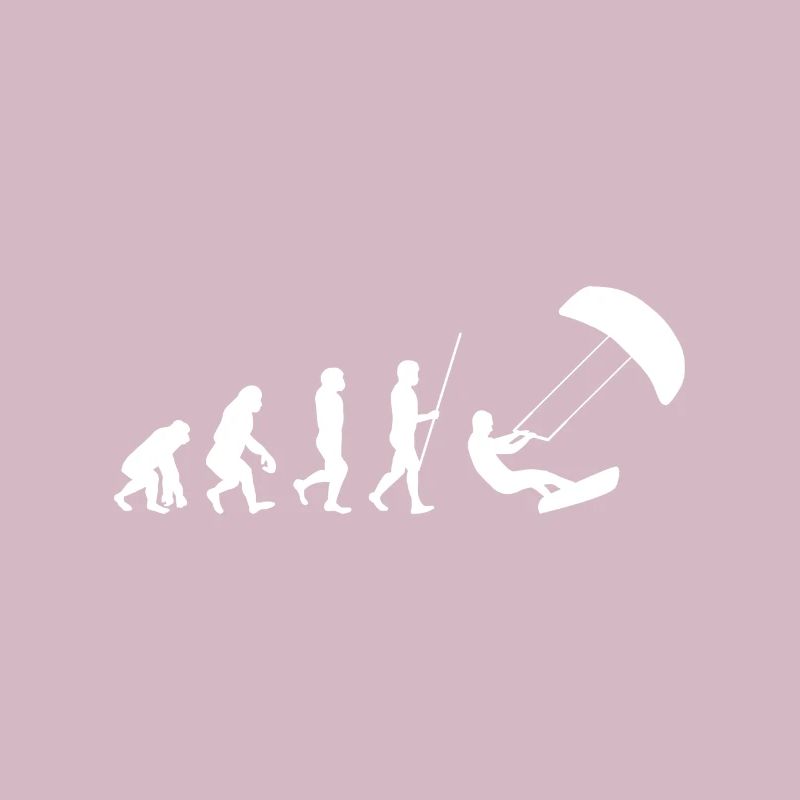 Kitesurfing Human Evolution Funny Kitesurfer Joke
