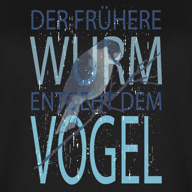 der frühere WURM entgeht dem VOGEL