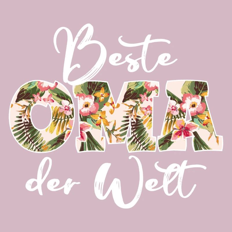 Beste Oma der Welt - Großmutter Muttertag Blumen