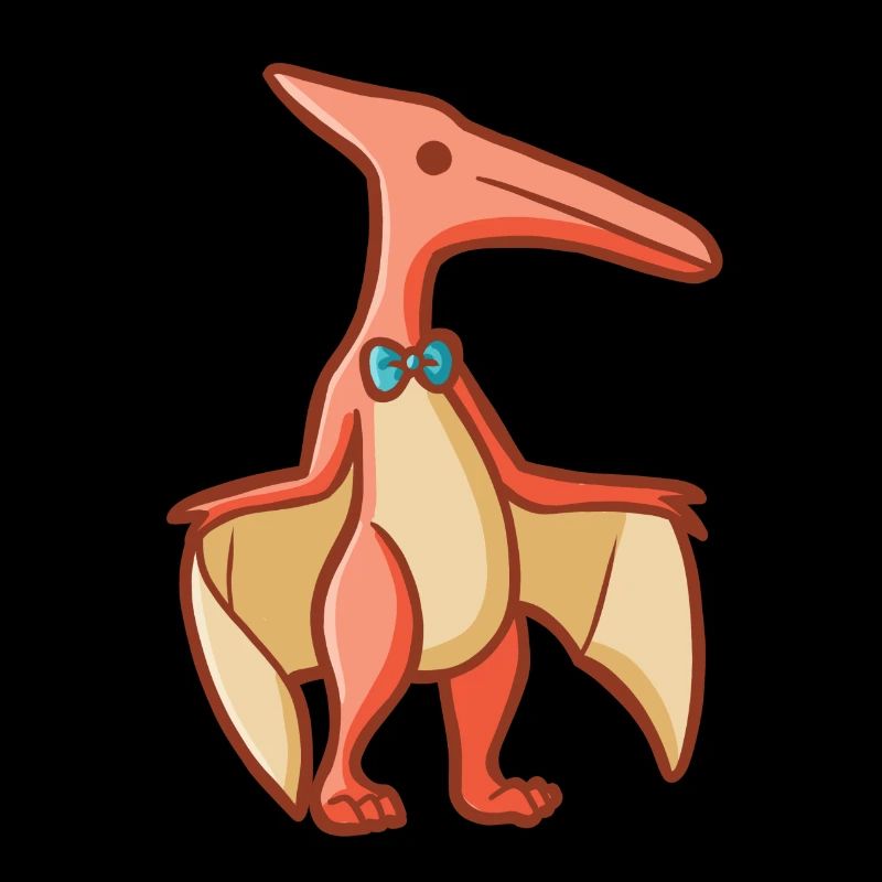 Hugadino ptérodactyle, dino, mignon dinosaure