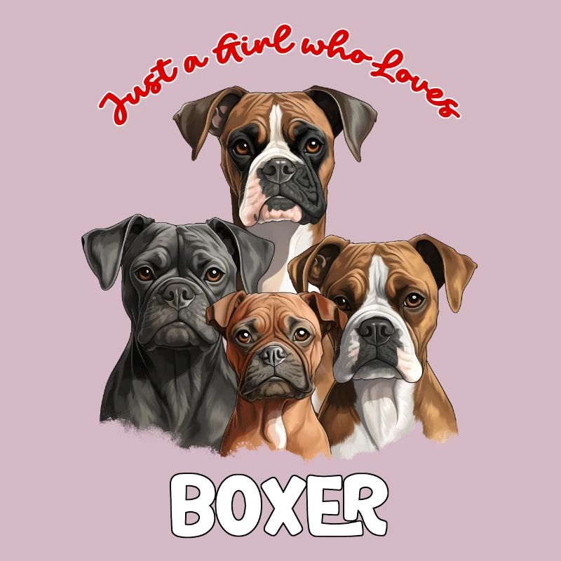 Nur ein Mädchen das Boxer liebt