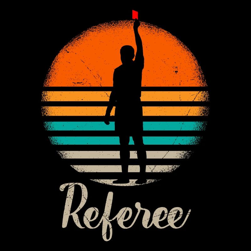 Vintage Referee Red Card Referee