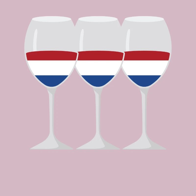 Drapeau Verre de vin Drapeau Pays-Bas Cadeau