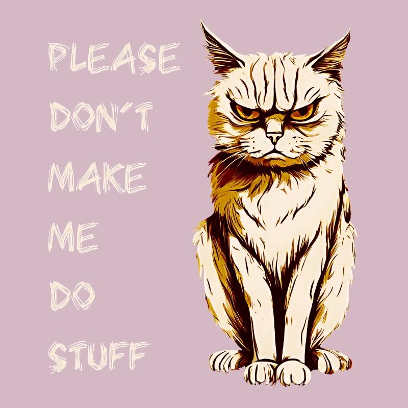 PLEASE DON'T MAKE ME DO STUFF, ADOLESCENT CAT