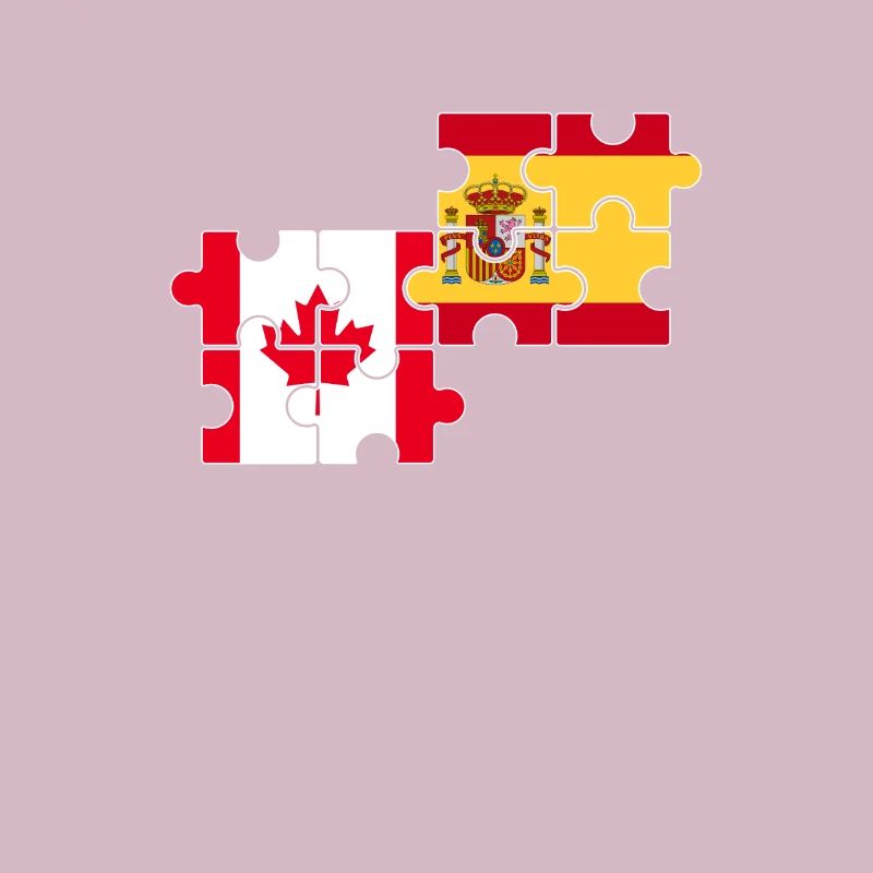 Canada Espagne Drapeau Hispano-Canadien